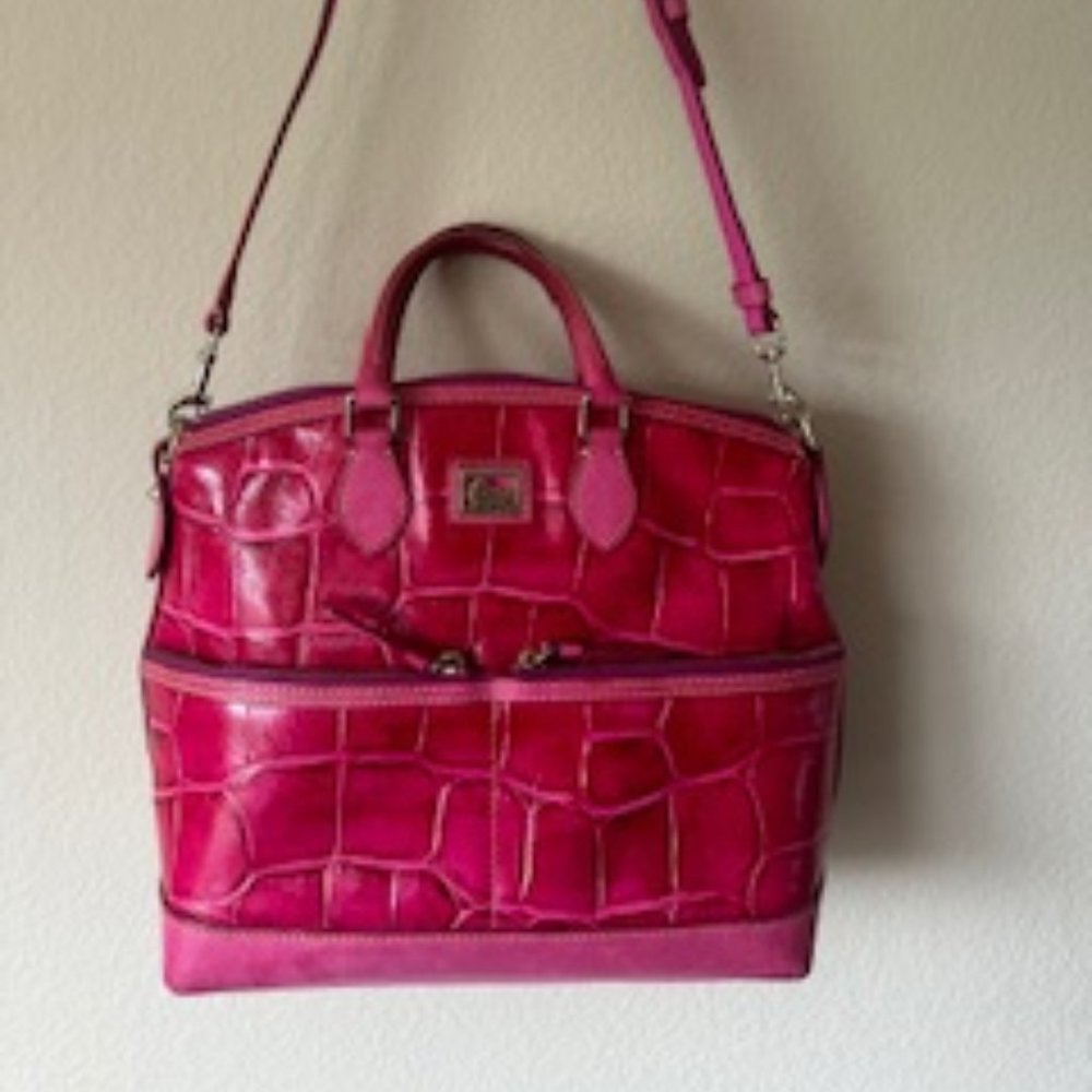 Dooney & Bourke Pink Crocodile Handbag